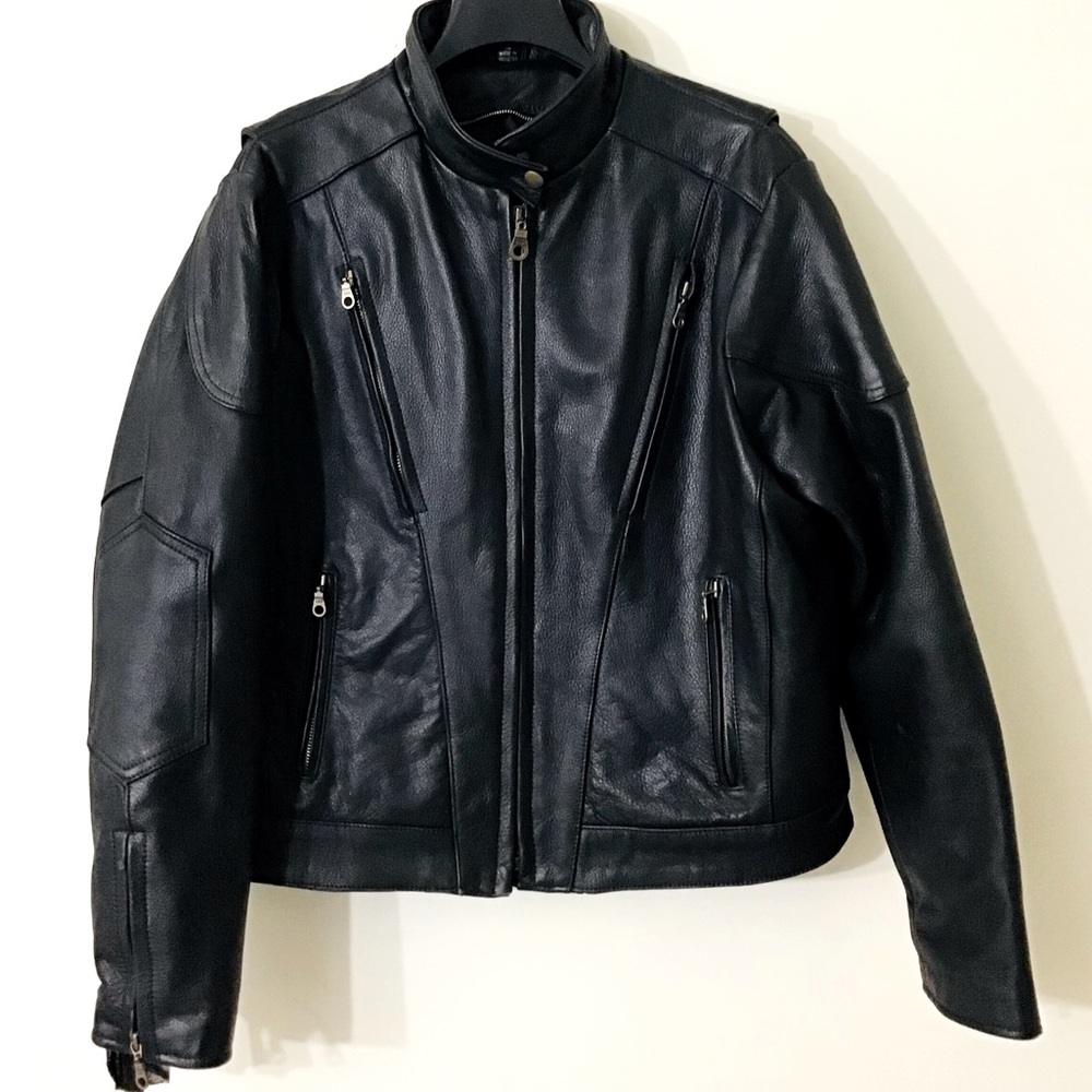 Black Leather Motorcycle Jacket